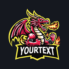 dragon mascot spread the wings