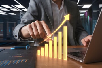 Futuristic Skill Development Imagery: Explore futuristic visuals of glowing holographic interfaces that symbolize skill development and growth.