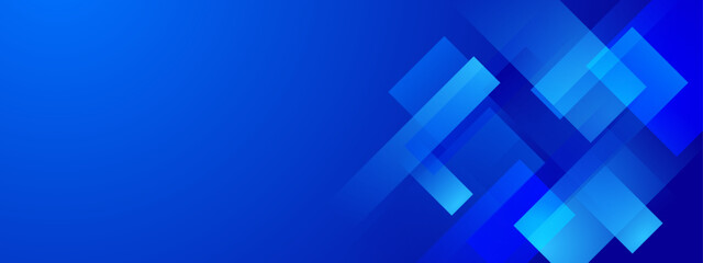 Fototapeta premium Abstract blue banner background with dynamic lines and gradient stripes for business, corporate, seminar, talks, and creative project