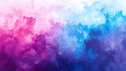 Fototapeta premium Abstract Colorful Ink Swirl Painting: Pink, Purple, and Blue Hues
