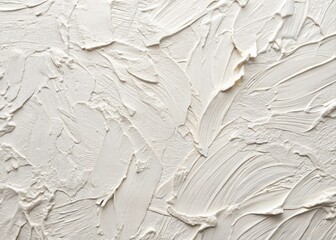 Obraz premium Abstract White Textured Background with Impasto Paint Surface for Minimalist Aesthetic
