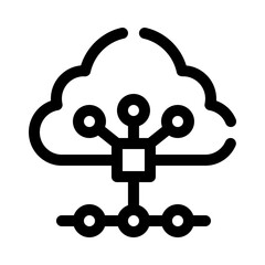 Cloud Computing line icon