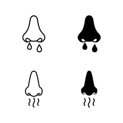 nose icon set color editable