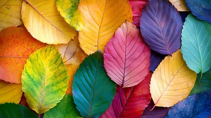 Colorful autumn leaves background.