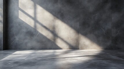 A matte concrete surface featuring a cloudy gradient effect in subtle gray tones, paired with soft, directional lighting for a stylish and clean product display, hd quality, natural look --ar 16:9