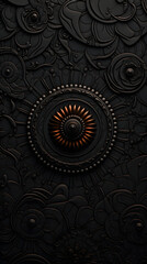 Digital retro black textured graphics poster background