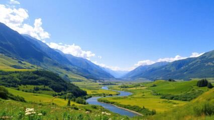 Obraz premium landscape in summer