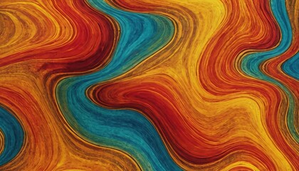 Fototapeta premium A colorful yellow and blue abstract image of a liquid surface