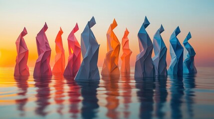 Transform to Succeed through Innovation Leadership and Progress with Origami Creativity and Evolving Skills