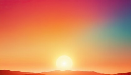 Fototapeta premium Dreamy yellow and purple Vibrant gradient background beautiful wallpaper