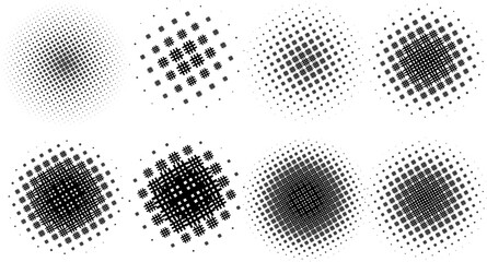 Black Dotted Texture on White Background . Modern Vector Art . Old Paper Effect with Comic Texture . Abstract Wall Design . Grunge Comic Texture Overlay . Vintage Paper Look	