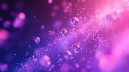 Obraz premium Abstract Gradient Purple, Pink, Blue Background Texture with Bubbles