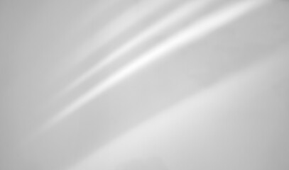 Abstract shadow drop on white wall background overlay mockup effect