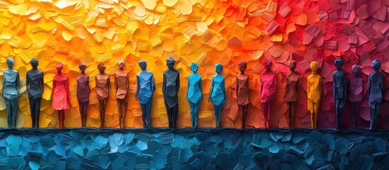 Obraz premium Diversity and Inclusion in the Workplace Celebrating Multicultural Integration and Employee Cooperation for Human Rights and Community Respect