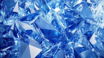 Abstract Plexus Polygon Wireframe Shapes 3D Illustration