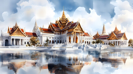 Naklejka premium Thai palace