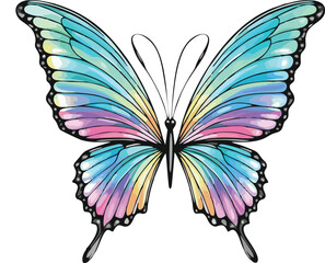 Abstract Butterfly with Bold Vibrancy: A Modern Artistic Interpretation Perfect for Posters, Covers, and Background Designs with a Creative Twist