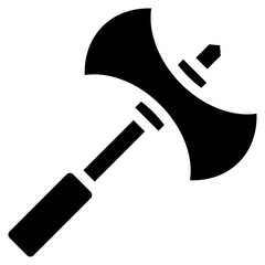 Battle Axe Icon Element For Design