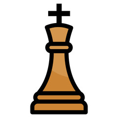 Chess Piece Icon Element For Design