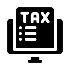 Tax Document glyph icon