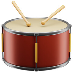3D Single Drum Illustration