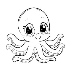 octopus character cute