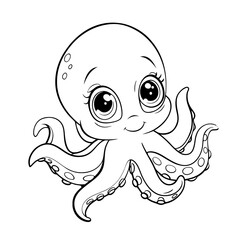 octopus character cute