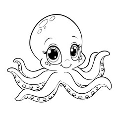 octopus character cute