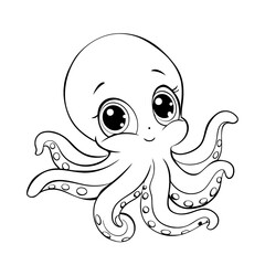 octopus character cute