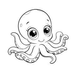 octopus character cute