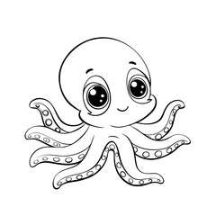 octopus character cute