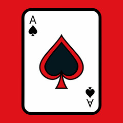 Fototapeta premium ace of spades