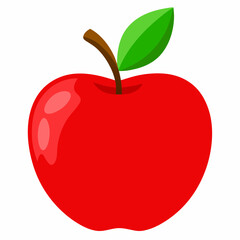 red apple illustration