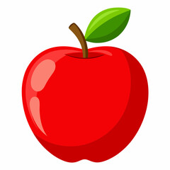 red apple illustration