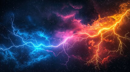 Cosmic Lightning Storm