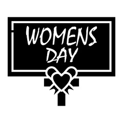womens day Solid icon