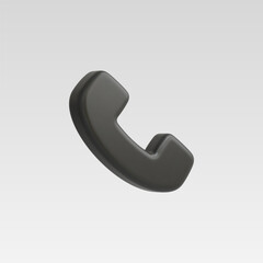 3d Realistic Phone Call vector illustration