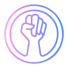 womens day Line Gradient Icon