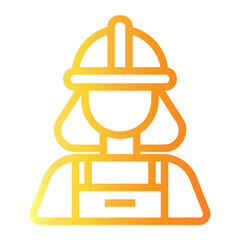 labor Line Gradient Icon