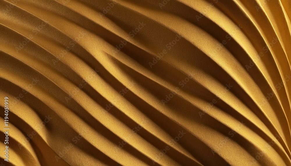 Fototapete abstract golden waves background with space for text.