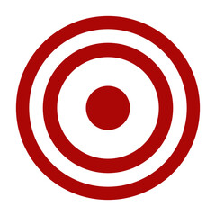 red and white target illustration