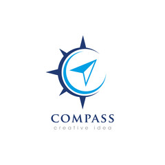 Creative Compass Concept Logo Design Template