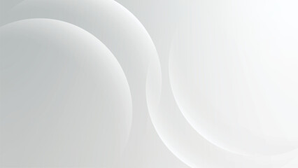 Obraz premium Abstract gray gradient desktop wallpaper vector. Minimal white gray gradient Digital technology background. Abstract white gray gradient minimal desktop wallpaper background vector