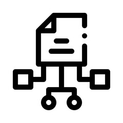 Algorithm Diagram line icon