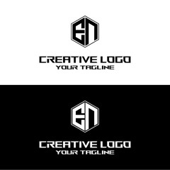 creative letter logo en design vector