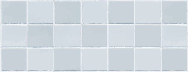 The background is a tiled pattern with a light gray color. The background features a smooth, glossy texture with light gray tiles. Tile pattern background vector. Gray background.