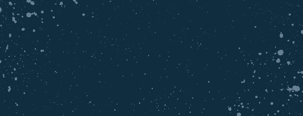 Dark blue background with splatter texture. The background is blue with scattered paint-like spots, creating a dynamic blue effect. Aesthetic background vector. Blue background.