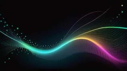 Flowing glowing light.