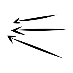 Chalk scribble doodle arrow, line elements set. Crayon arrow, underline, handwritten mark check. Rough hand drawn marker sketch with brush grunge texture. crayon pencil style. Vector illustration