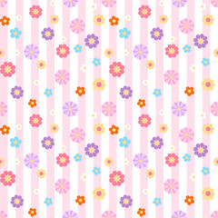 seamless pattern with flowers